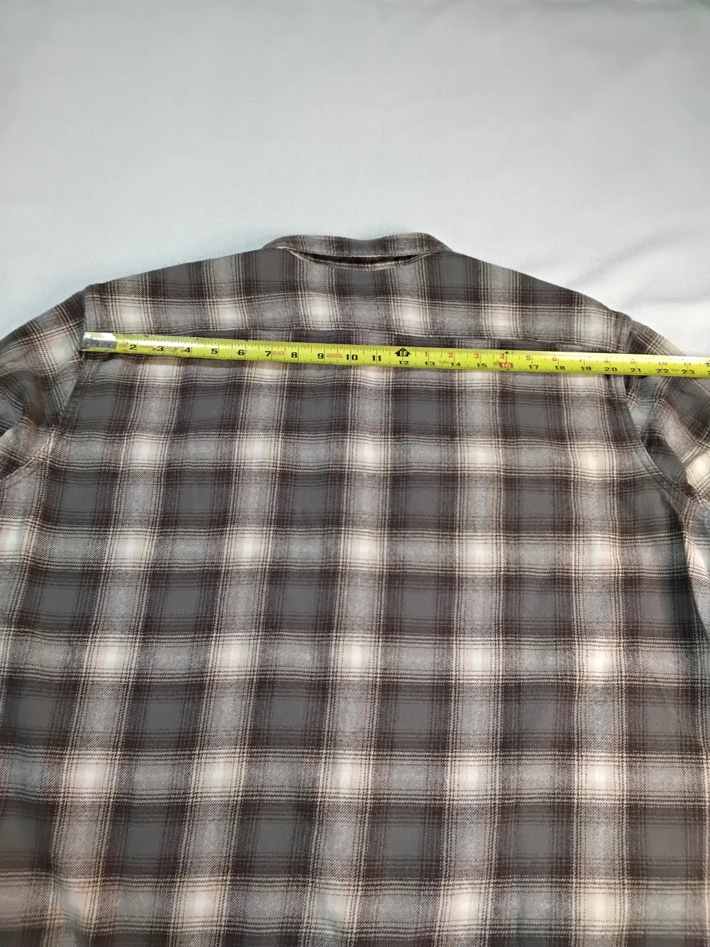 Levi's Gray & White Plaid Long-Sleeve Button-Down Shirt Flannel Sz XXL.